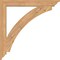 Ekena Millwork Thorton Traditional Smooth Bracket, Western Red Cedar, 3 1/2"W x 34"D x 34"H BKT04X34X34THR01SWR - alternate 3